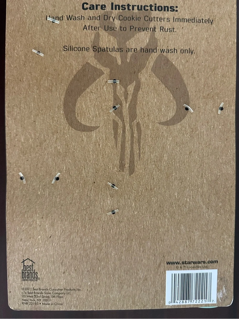 Star Wars The Mandalorian 4 Pc Silicone Spatula and Cookie Cutter Set